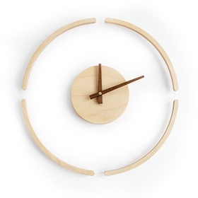 PUCHIKA Wanduhr Transparent